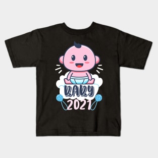 Baby 2021 Child Birth Announcement Family Kids T-Shirt